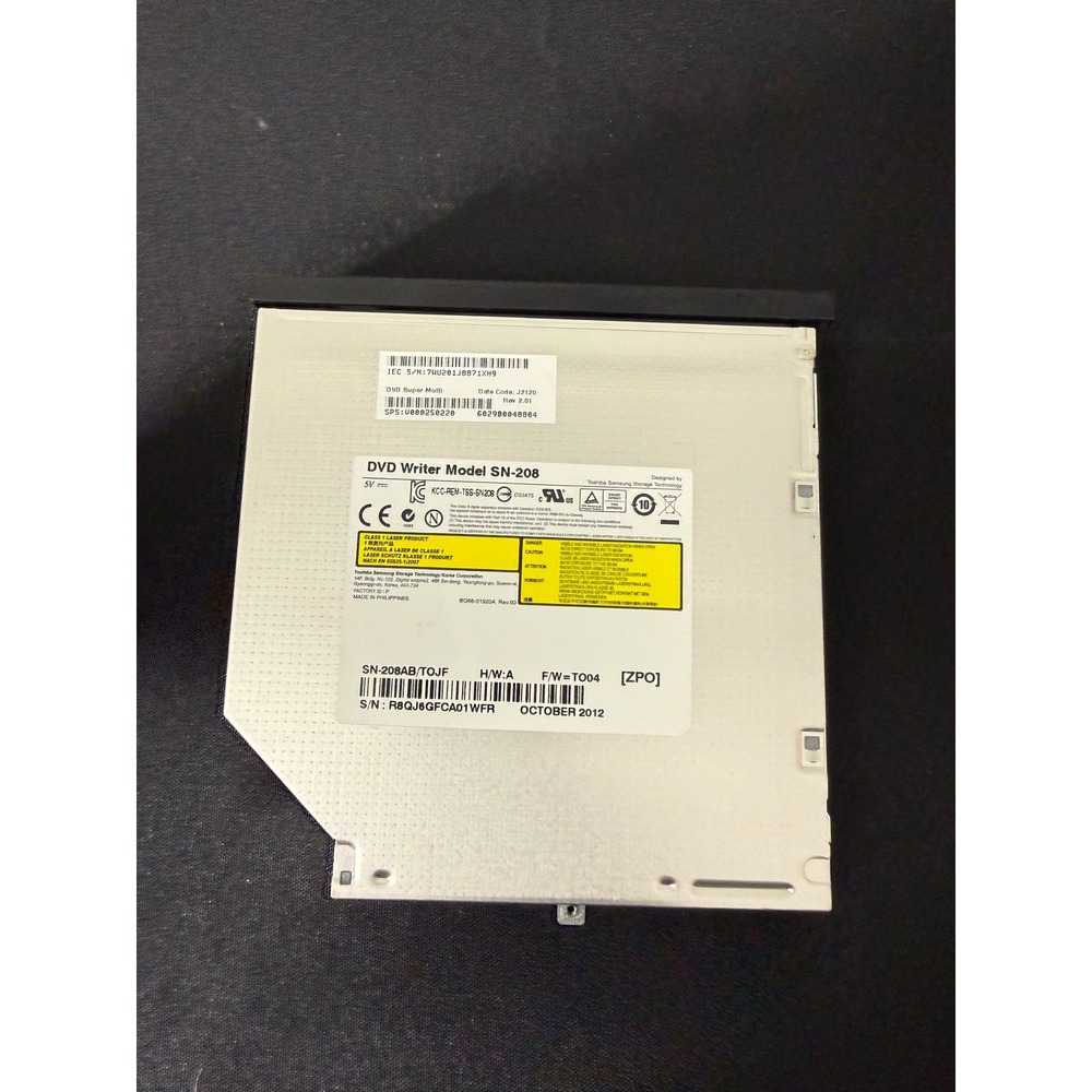 Samsung Toshiba DVD Writer SN-208 Slim Internal SATA‎ Laptop Drive Excellent